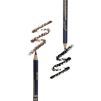 Карандаш для бровей ультратонкий черный, коричневый