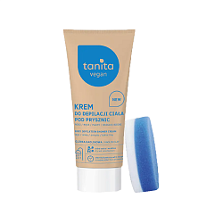 TANITA VEGAN Крем для депиляции с губкой Каолиновая глина 150 ml