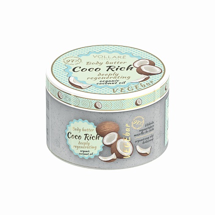 Масло для тела Vollare Vegebar Сoco Rich Глубоко регенерирующее 200 мл