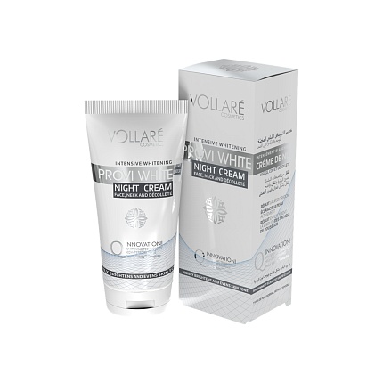 Интенсивно отбеливающий ночной крем Vollare Provi White для лица, шеи и декольте 50 мл