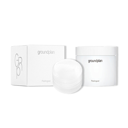 GROUNDPLAN PEELING PAD Диски для снятия макияжа с отшелушивающим эффектом, 50 шт, 110 ml