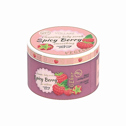 Очищающий скраб для тела Vollare Vegebar Spicy Berry 200 мл